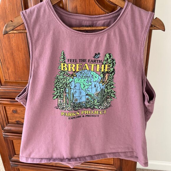 Parks Project Feel the Earth Breathe Tank Top, Size XL - Picture 2 of 3